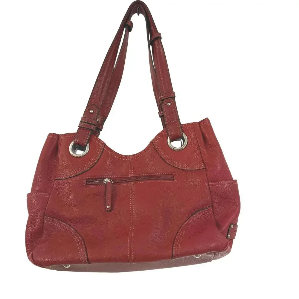 TIGNANELLO‎ Red Leather Hobo Satchel/Bag Luxury Y2K CabinCore